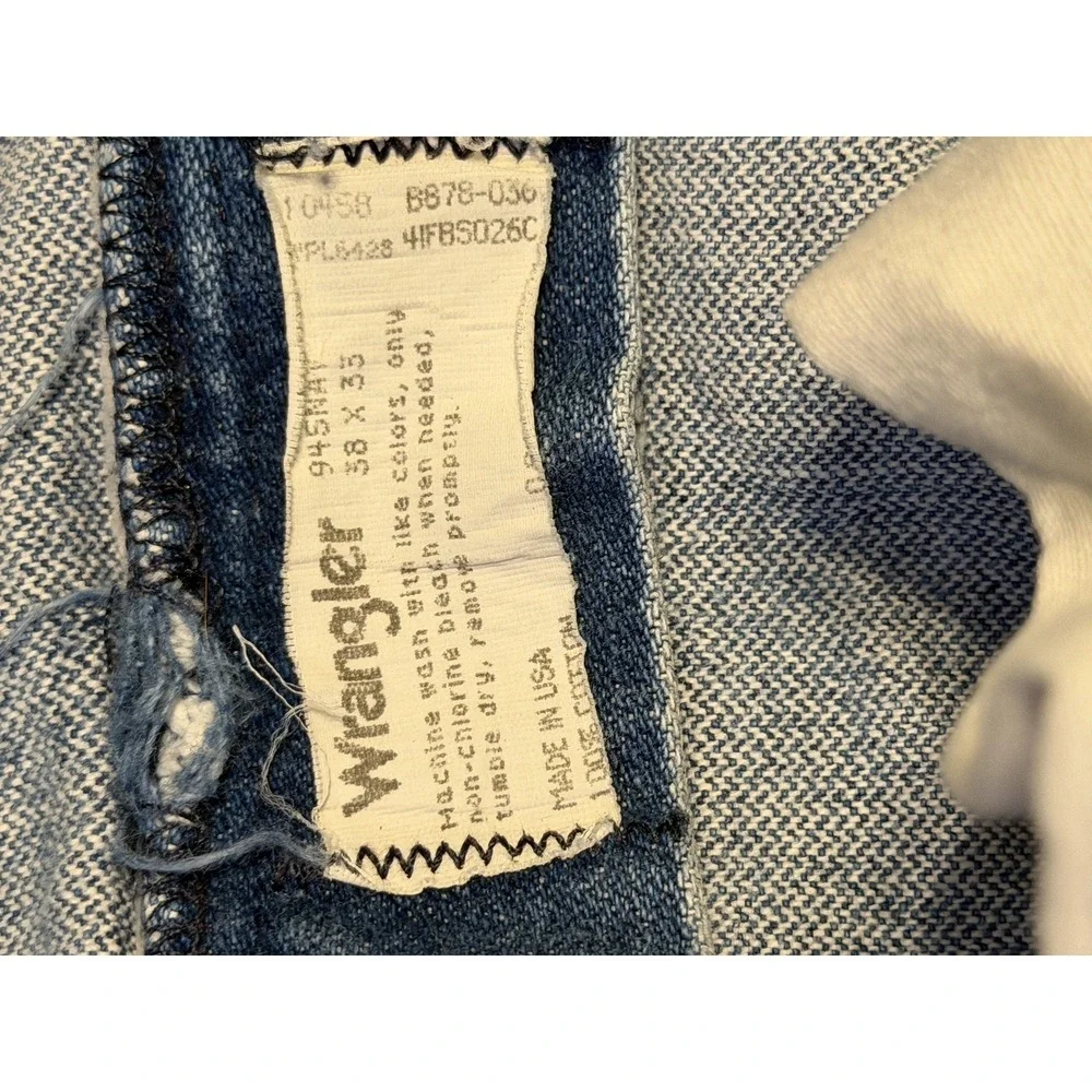 Vintage Wrangler Blue Jeans 38x33